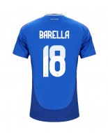 Italia Nicolo Barella #18 Hjemmedrakt EM 2024 Korte ermer